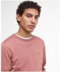 Men's Barbour Pima Cotton Crew Neck Sweater - Earth Pink