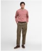 Men's Barbour Pima Cotton Crew Neck Sweater - Earth Pink