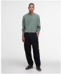 Men's Barbour Pima Cotton Crew Neck Sweater - Thyme