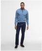 Men’s Barbour Cotton Half Zip Sweater - Bluestone