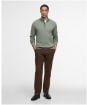 Men’s Barbour Cotton Half Zip Sweater - Thyme