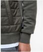 Men's Barbour Carn Baffle Zip Thru Quilted Sweater - Olive