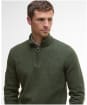 Men's Barbour Tisbury Half Zip Sweater - Forest