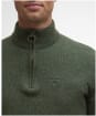 Men's Barbour Tisbury Half Zip Sweater - Forest