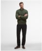 Men's Barbour Tisbury Half Zip Sweater - Forest