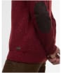 Men's Barbour Raisthorpe Crew Neck Jumper - Fired Brick