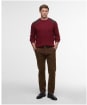 Men's Barbour Raisthorpe Crew Neck Jumper - Fired Brick