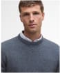Men's Barbour Holden Crew Neck Sweater - Mid Grey Marl