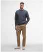 Men's Barbour Holden Crew Neck Sweater - Mid Grey Marl