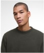 Men's Barbour Holden Crew Neck Sweater - Olive Marl