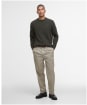 Men's Barbour Holden Crew Neck Sweater - Olive Marl