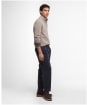 Men's Barbour Tainsbury Half Zip Knitted Jumper - Stone