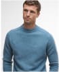 Men's Barbour Grangetown Crew Neck Sweater - Bluestone
