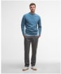 Men's Barbour Grangetown Crew Neck Sweater - Bluestone