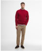 Men's Barbour Grangetown Crew Neck Sweater - Biking Red