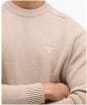Men's Barbour Grangetown Crew Neck Sweater - Washed Stone