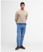 Men's Barbour Grangetown Crew Neck Sweater - Washed Stone