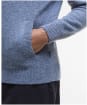 Men's Barbour Talder Half Zip Knitted Jumper - Bluestone