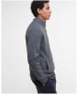 Men's Barbour Talder Half Zip Knitted Jumper - Charcoal