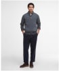 Men's Barbour Talder Half Zip Knitted Jumper - Charcoal