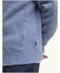 Men's Barbour Talder Zip Through Knitted Jumper - Bluestone
