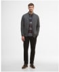 Men's Barbour Talder Zip Through Knitted Jumper - Charcoal