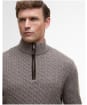 Men's Barbour Ramsden Half Zip Knitted Jumper - Military Marl