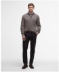 Men's Barbour Ramsden Half Zip Knitted Jumper - Military Marl
