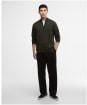 Men's Barbour International Blades Cotton Half Zip Jumper - Sage