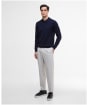 Men's Barbour International Merlin Merino Polo Jumper - Navy