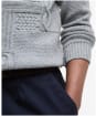Men's Barbour Casey Cable Crew Neck Sweater - Grey Marl