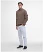 Men's Barbour International Crawley Funnel Neck Jumper - Brindle