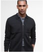 Men's Barbour Croscombe Knitted Zip Through Cardigan - Charcoal Marl