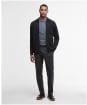Men's Barbour Croscombe Knitted Zip Through Cardigan - Charcoal Marl