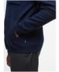 Men's Barbour Croscombe Knitted Zip Through Cardigan - Navy Marl