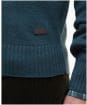 Men's Barbour Kelson Half Zip Knitted Jumper - Mallard Green