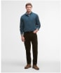 Men's Barbour Kelson Half Zip Knitted Jumper - Mallard Green