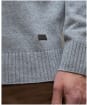 Men's Barbour Kelson Half Zip Knitted Jumper - Grey Marl