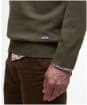 Men's Barbour Kelson Half Zip Knitted Jumper - Olive
