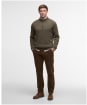Men's Barbour Kelson Half Zip Knitted Jumper - Olive