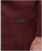 Men's Barbour Kelson Half Zip Knitted Jumper - Fired Brick