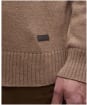 Men's Barbour Kelson Half Zip Knitted Jumper - Stone