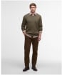 Men's Barbour Kelson V-Neck Knitted Sweater - Olive