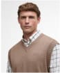 Men's Barbour Kelson Knitted Vest - Stone