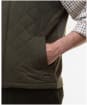 Men's Barbour Shoveler Knitted Gilet - Olive