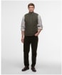 Men's Barbour Shoveler Knitted Gilet - Olive