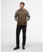 Men's Barbour Shoveler Knitted Gilet - Stone