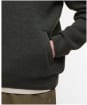Men's Barbour Milburn Half Zip Knitted Jumper - Dark Olive