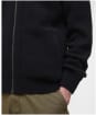 Men's Barbour Milburn Zip Through Knitted Jumper - Black
