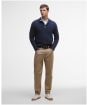 Men's Barbour Waterbury Half Zip Sweater - Navy